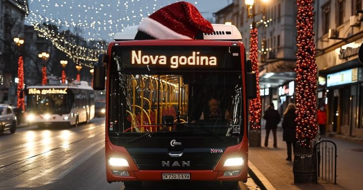 Red vožnje javnog gradskog prevoza tokom novogodišnjih i božićnih praznika